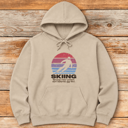 Two Balls Required Hoodie Gift For Skier