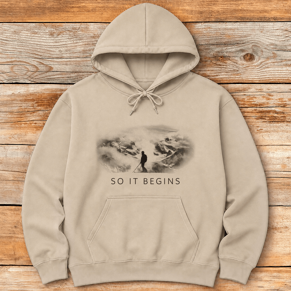 So IT Begins Hoodie Gift For Skier