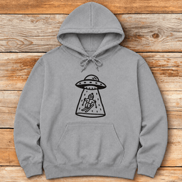 Skier Abduction Hoodie Gift For Skier