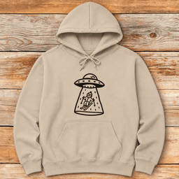 Skier Abduction Hoodie Gift For Skier