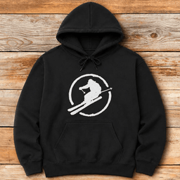 Ski Circle Hoodie Gift For Skier