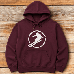 Ski Circle Hoodie Gift For Skier