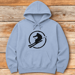 Ski Circle Hoodie Gift For Skier