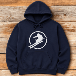Ski Circle Hoodie Gift For Skier