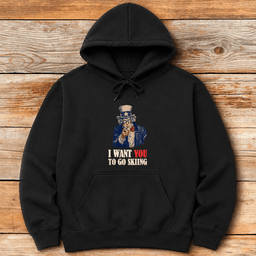 Uncle Sam Request Hoodie Gift For Skier