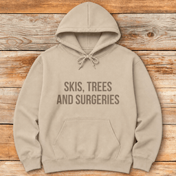 Skis Trees Surgeries Hoodie Gift For Skier
