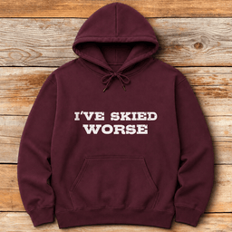 Skied Worse Hoodie Gift For Skier