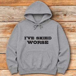 Skied Worse Hoodie Gift For Skier