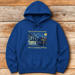 Van Gogh Ski Hoodie Gift For Skier