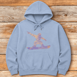 Tiedye Snowboarder Hoodie Gift For Snowboarder