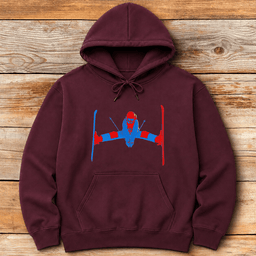 Two Tone Daffy Hoodie Gift For Skier