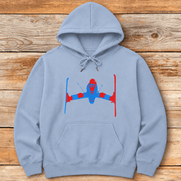 Two Tone Daffy Hoodie Gift For Skier