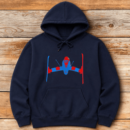 Two Tone Daffy Hoodie Gift For Skier