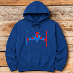 Two Tone Daffy Hoodie Gift For Skier