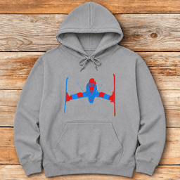 Two Tone Daffy Hoodie Gift For Skier