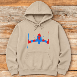Two Tone Daffy Hoodie Gift For Skier