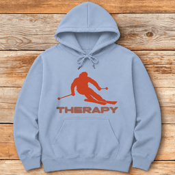Therapy Skier Hoodie Gift For Skier