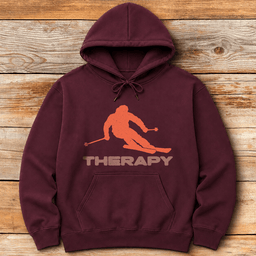 Therapy Skier Hoodie Gift For Skier