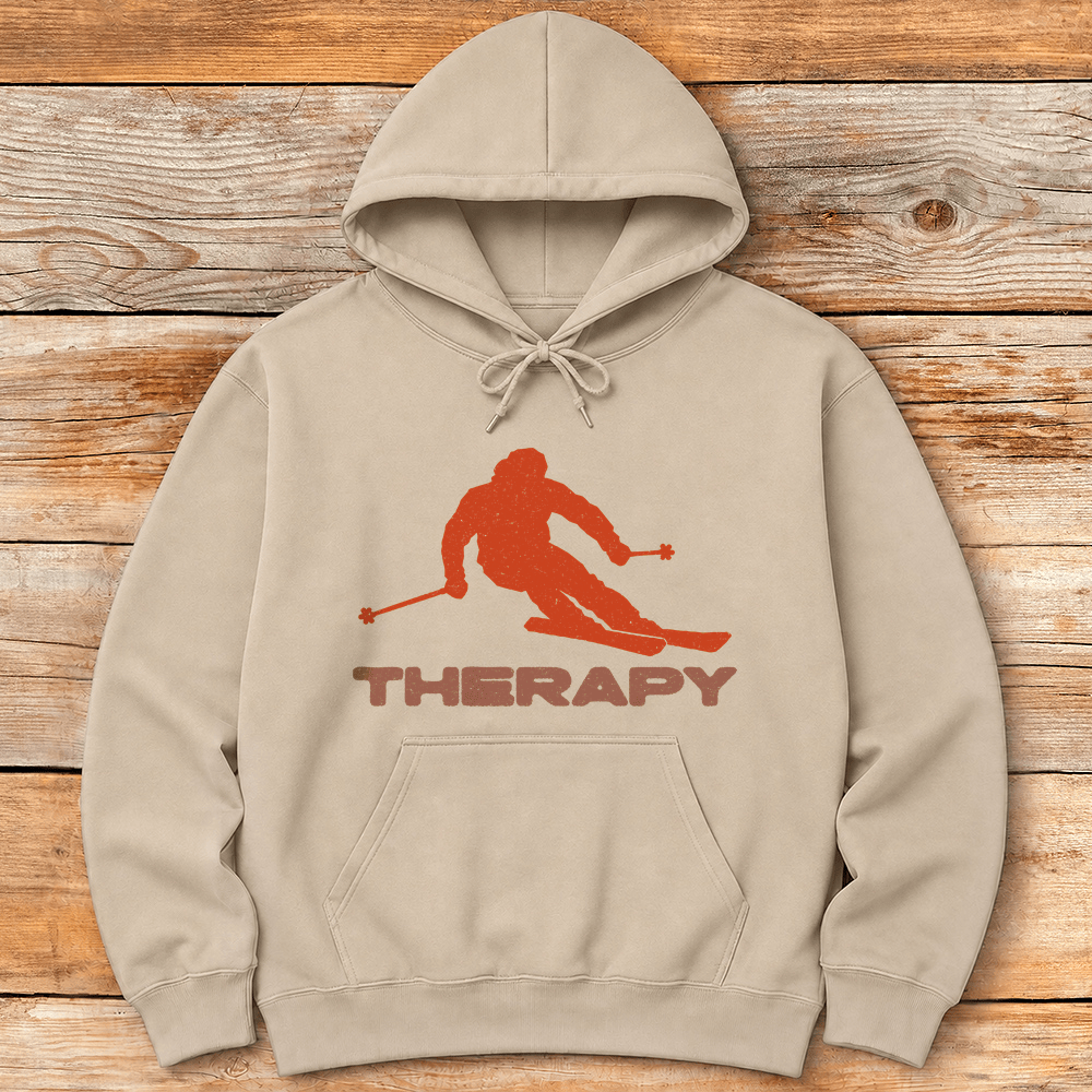 Therapy Skier Hoodie Gift For Skier
