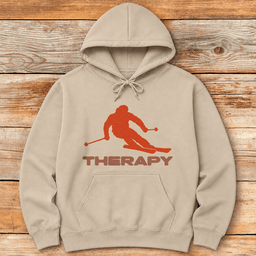 Therapy Skier Hoodie Gift For Skier