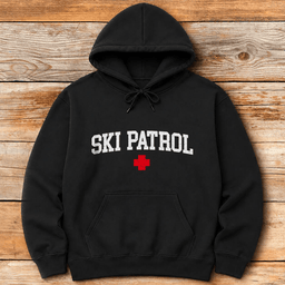 Varsity Ski Patrol Hoodie Gift For Skier