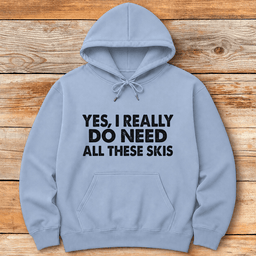 Lotta Skis Hoodie Gift For Skier