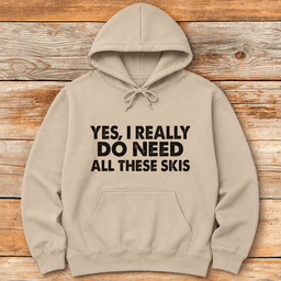 Lotta Skis Hoodie Gift For Skier