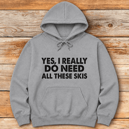 Lotta Skis Hoodie Gift For Skier
