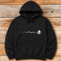 Simple Snowboard Line Hoodie Gift For Snowboarder
