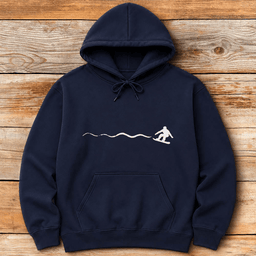 Simple Snowboard Line Hoodie Gift For Snowboarder