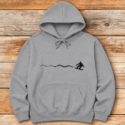 Simple Snowboard Line Hoodie Gift For Snowboarder