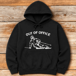 Out Of Office Ski Carve Hoodie Gift For Skier