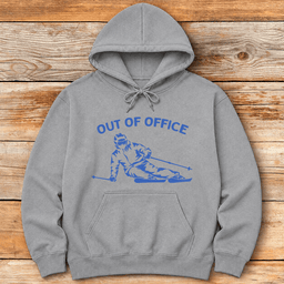 Out Of Office Ski Carve Hoodie Gift For Skier