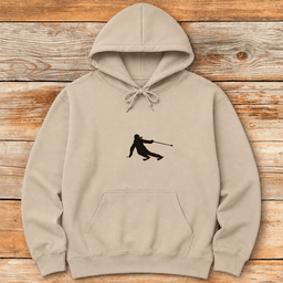 Simple Carving Silhouette Hoodie Gift For Skier