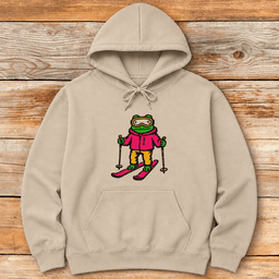 Ski Froggy Hoodie Gift For Skier
