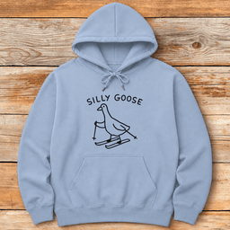 Silly Goose Hoodie Gift For Skier