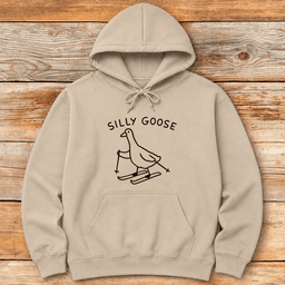 Silly Goose Hoodie Gift For Skier