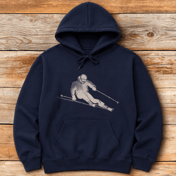 Rasterized Ripper Hoodie Gift For Skier