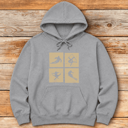 Ski Box Story Hoodie Gift For Skier