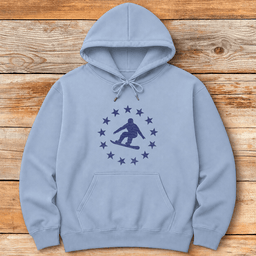 Star Spangled Snowboarder Hoodie Gift For Snowboarder
