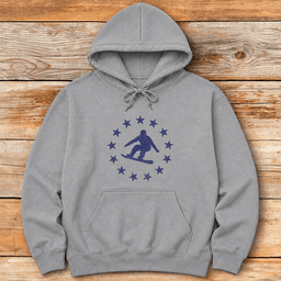 Star Spangled Snowboarder Hoodie Gift For Snowboarder