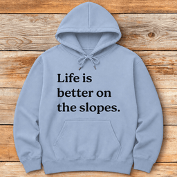 Slope Life Hoodie Gift For Skier