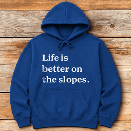 Slope Life Hoodie Gift For Skier