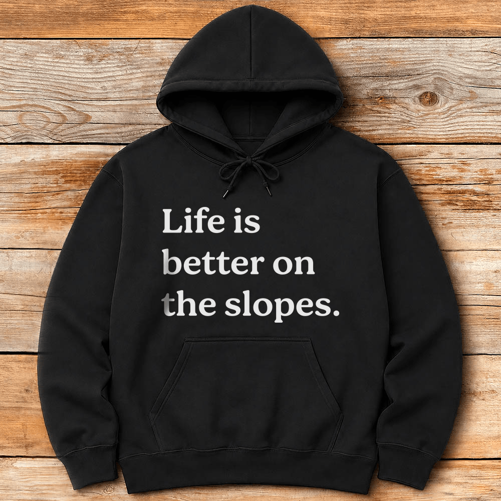 Slope Life Hoodie Gift For Skier