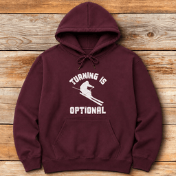 Turning Optional Hoodie Gift For Skier