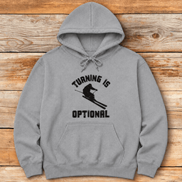Turning Optional Hoodie Gift For Skier