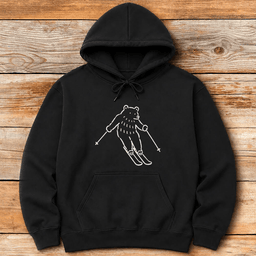 The Bear Skis Hoodie Gift For Skier