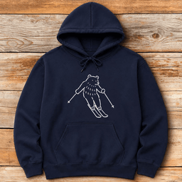The Bear Skis Hoodie Gift For Skier