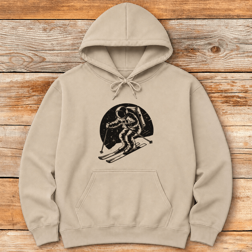 Space Skier Hoodie Gift For Skier