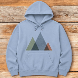 Simple Mountains Hoodie Gift For Skier